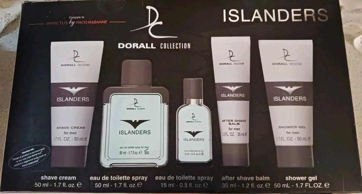 NEW DORALL COLLECTION ISLANDERS Men's Designer Cologne 5 Pc Gift Set 