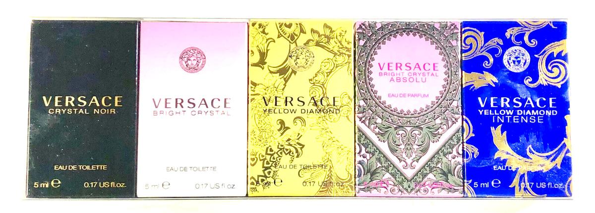 NEW Sealed Versace Miniatures Perfume Cologne Collection Set Women 5ml . 17oz