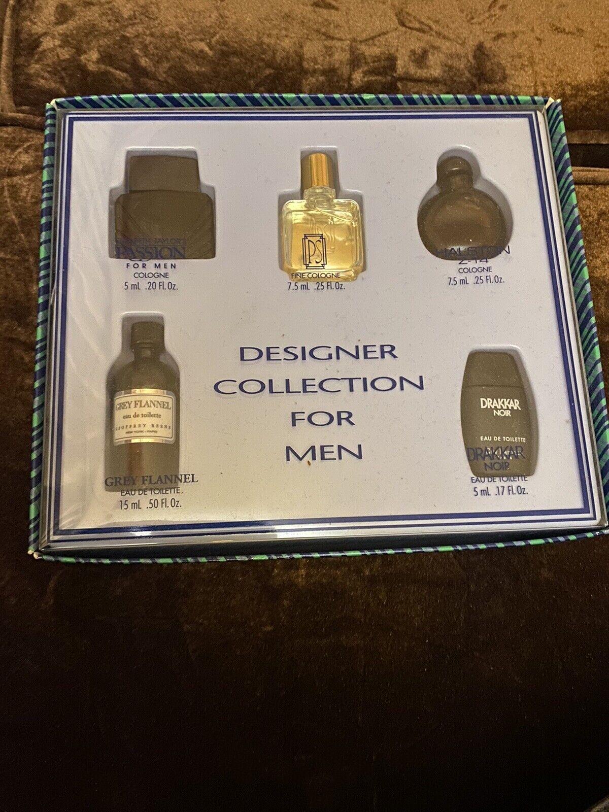 Designer Fragrance Men's Collection by Elizabeth Taylor 5 pcs. Mini Set for Men