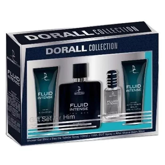 FLUID INTENSE men's designer cologne 4 pc Gift Set by DORALL COLLECTION