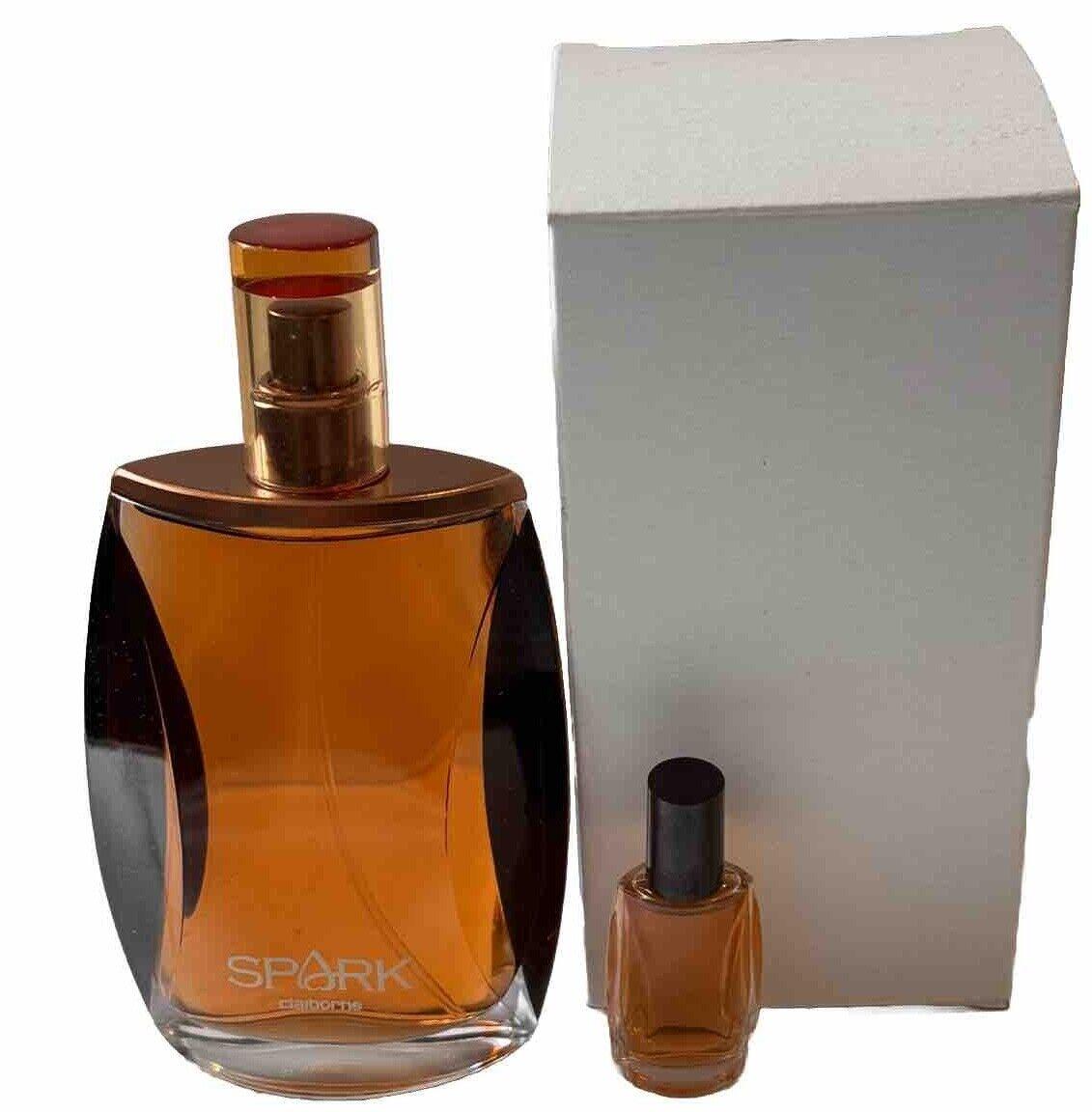 Spark for Men by Claiborne SET 3.4oz Cologne + Travel Mini Read Listing NEW-RARE