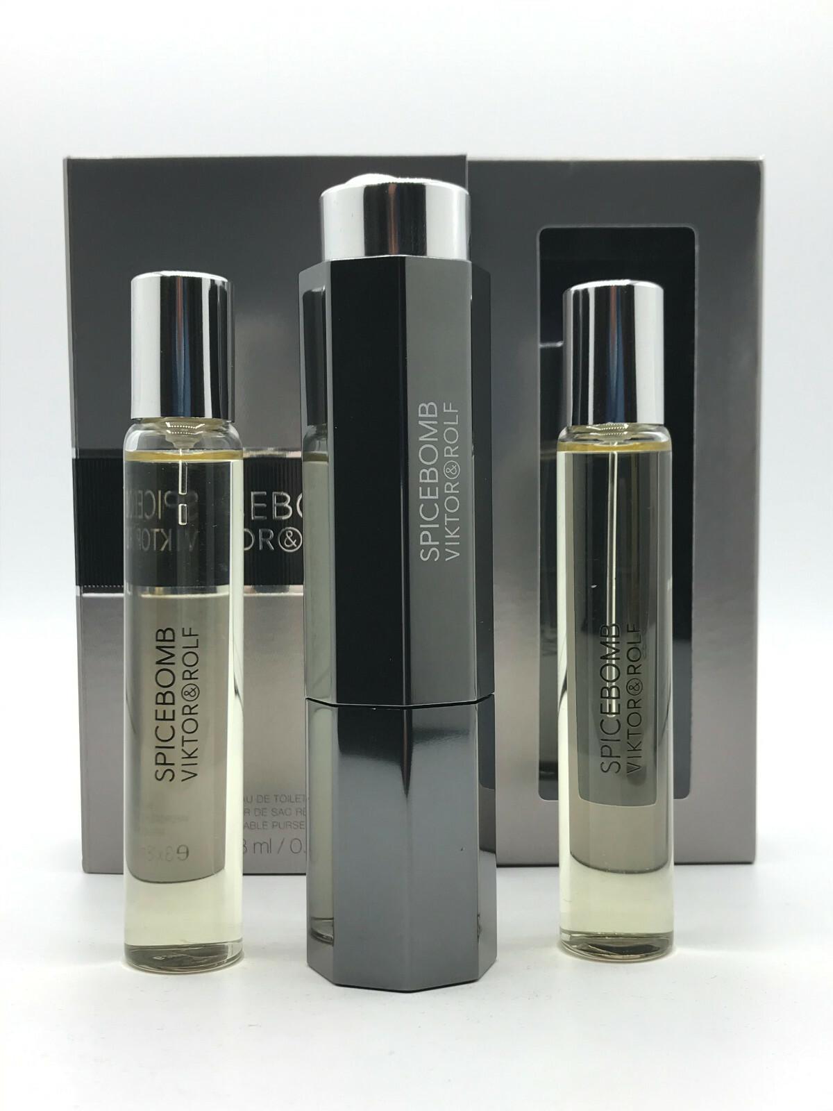 Viktor & Rolf Spicebomb Men 3pc Set Travel Cologne Spray 3 x 18 ml New In Box