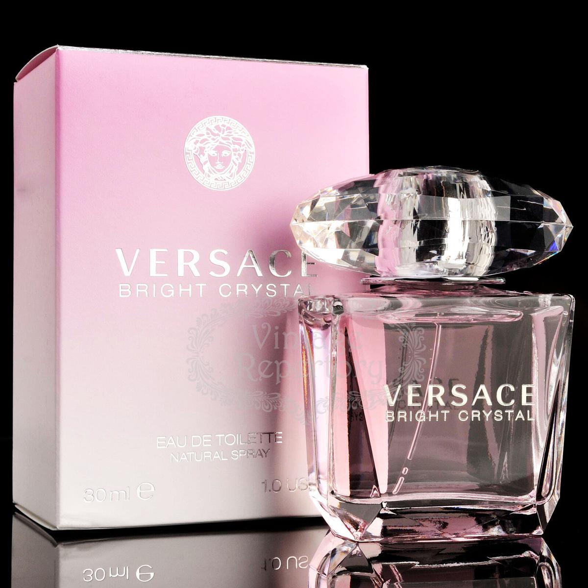 Versace Bright Crystal EDT Women Perfume Fragrance Oil 3 oz. + Mini Parfum Set