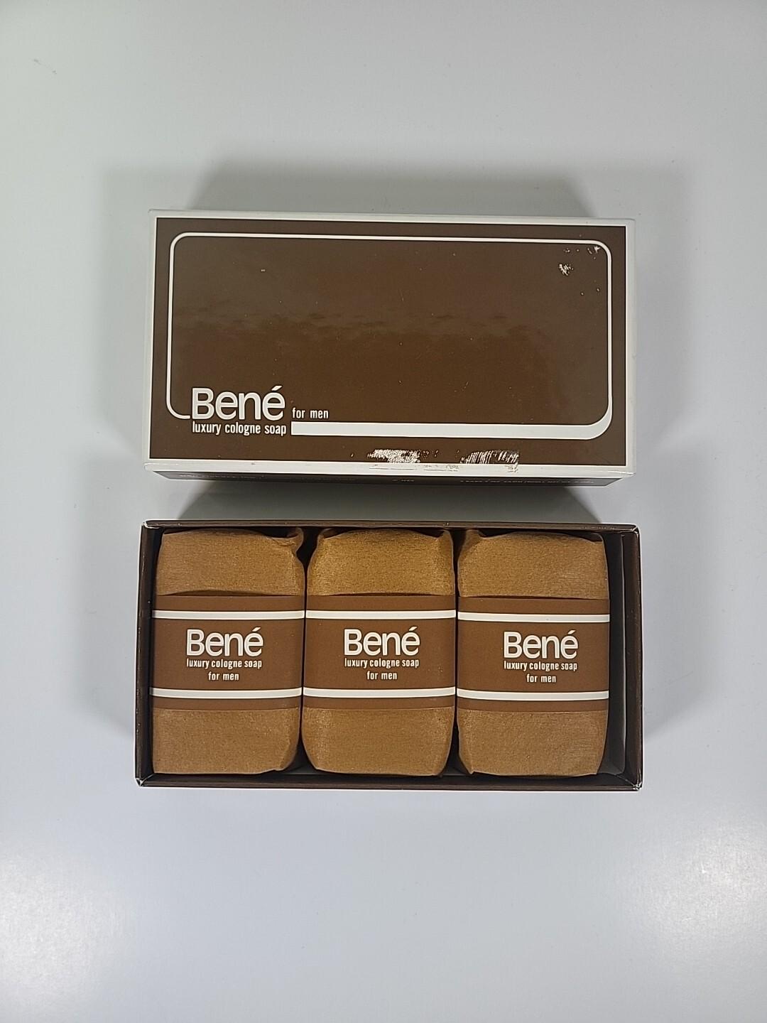 Bene Luxury Cologne Soap For Men Set Of 3 Very Rare