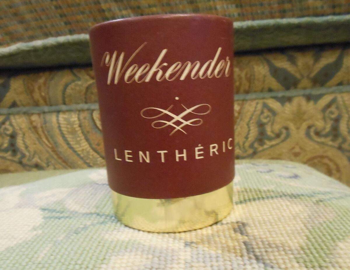 Weekender Lentheric Vintage Travel Set- 3 Mens Cologne Lotion Scalp Stimulant