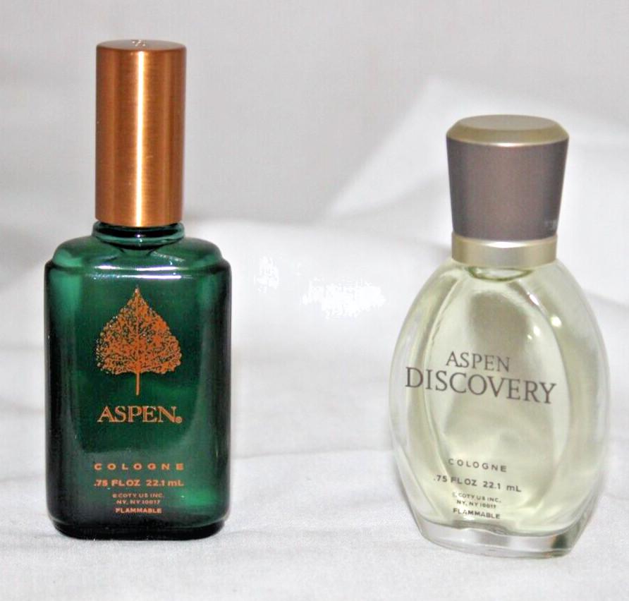 Aspen .75oz/22.1 ML Cologne & Aspen Discovery by Coty Cologne Set NEW OPEN BOX