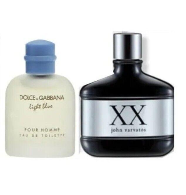 Dolce Gabbana Light Blue John Varvatos XX MINIATURE/NOT SPRAY Men's Cologne Set