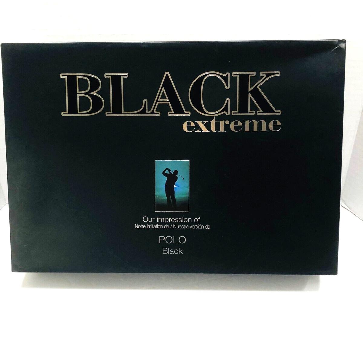 Preferred Black Extreme 4 PC Set Men's Cologne Shower Gel Aftershave Travel