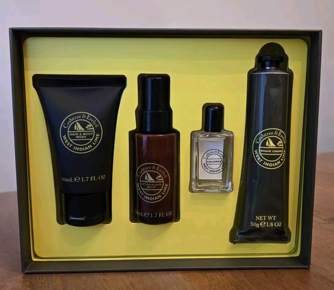 Crabtree & Evelyn West Indian Lime 4 piece Travel Set - Discontinued 