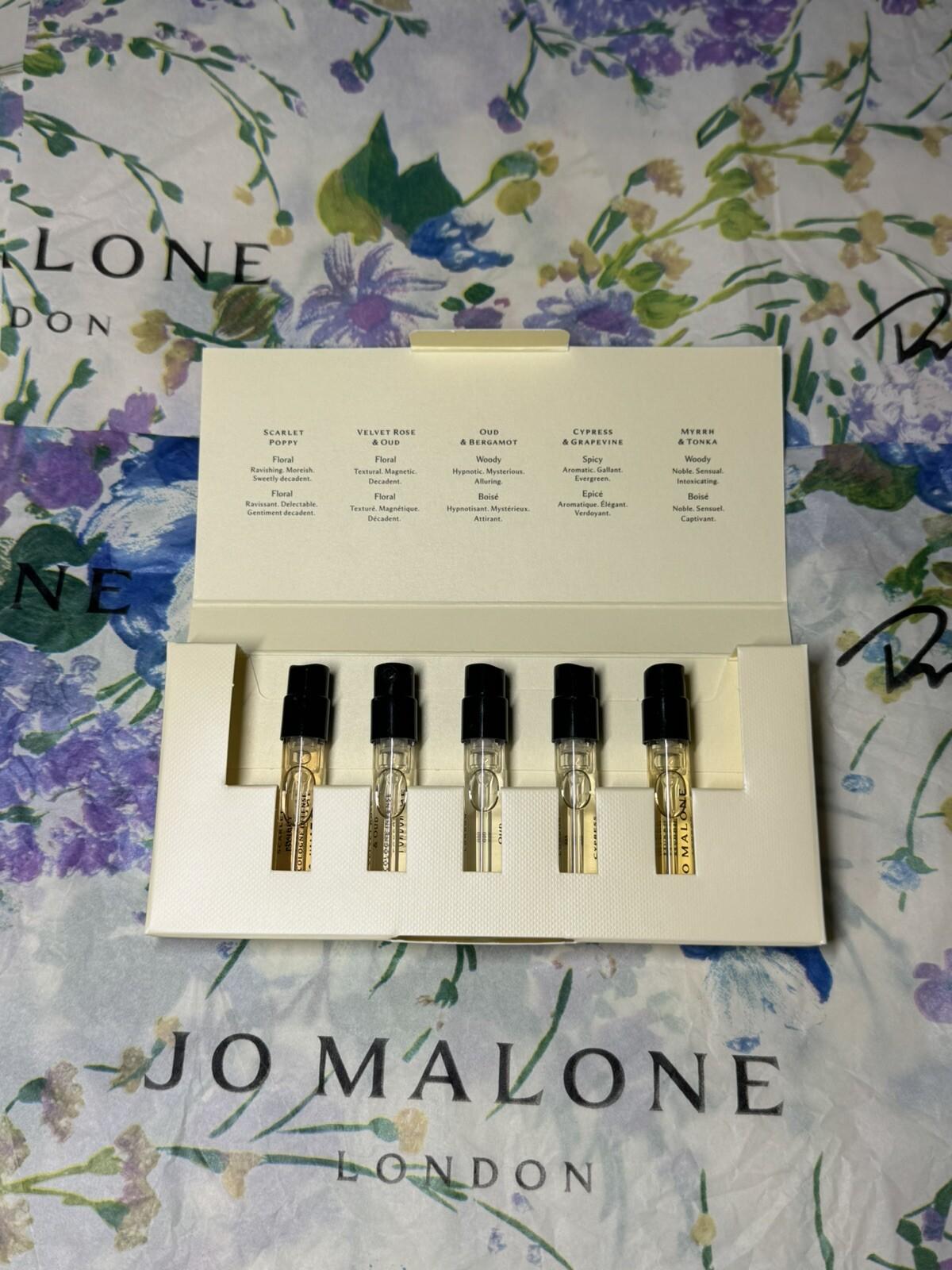 Jo Malone Cologne INTENSE Discovery Set, 1.5ml x5 Vials Assorted Collection NIB