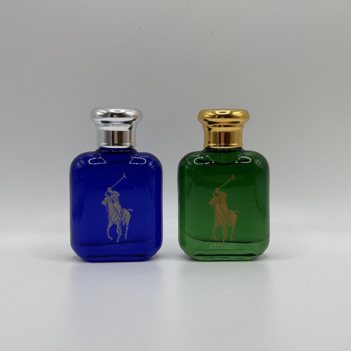 Polo GREEN & Polo BLUE by Ralph Lauren Men EDT 0.5oz/15ml Splash Travel Mini Set