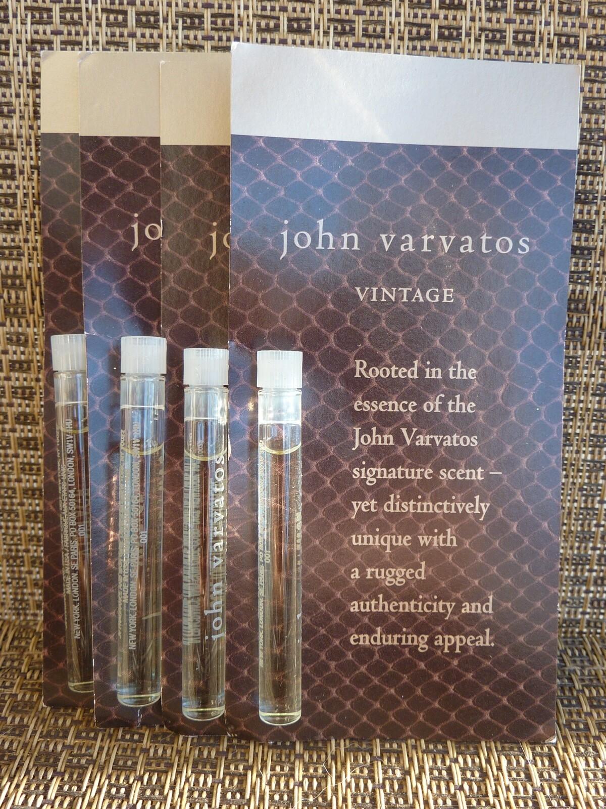 John Varvatos VINTAGE edt Men's cologne fragrance splash 4PC SET travel size NEW