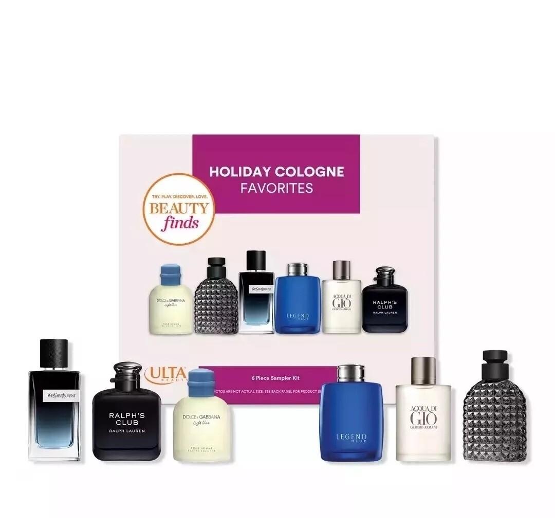 ULTA BEAUTY Finds Mens Holiday Cologne Favorites 2024 Travel Mini Gift Set 6pcs