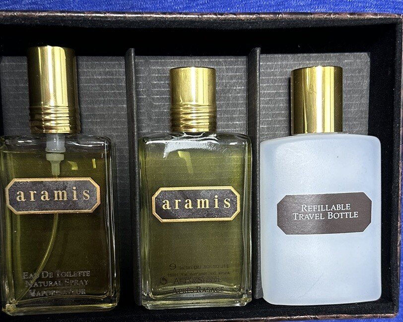 Vintage Aramis Cologne And Aftershave Set Rare Package With Travel Bottle