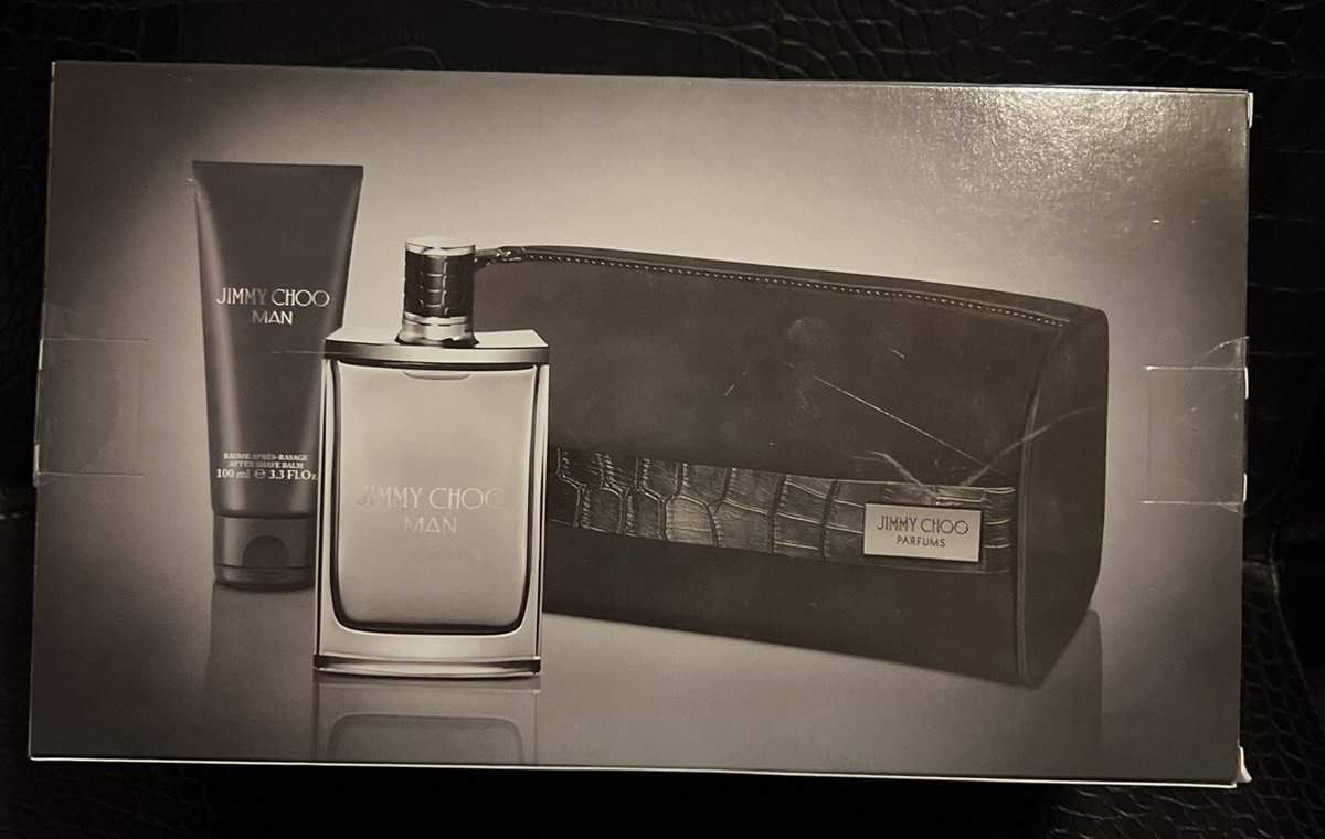 Jimmy Choo Mens Cologne Parfum 3pc Gift Set Travel Bag!