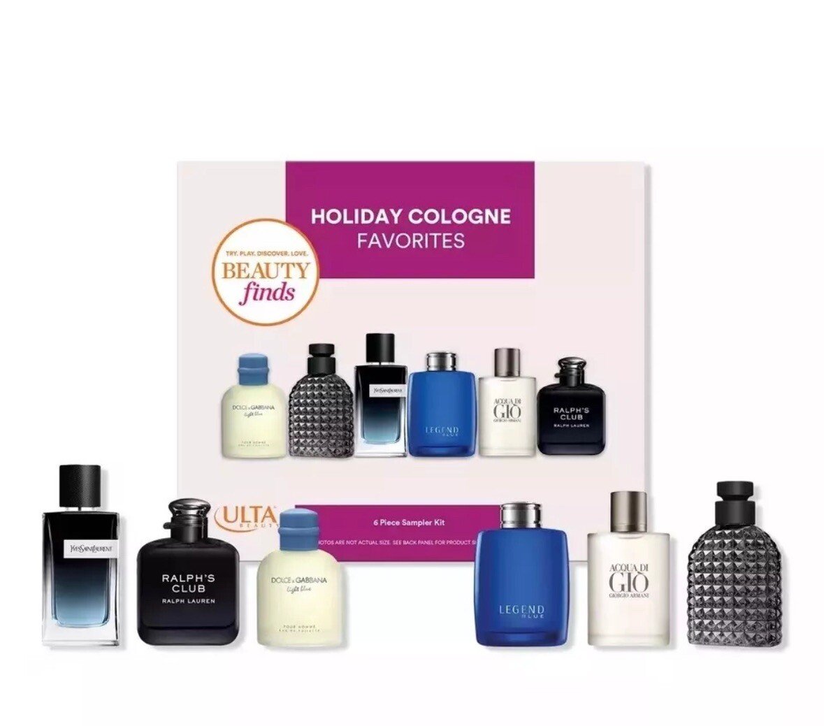 ULTA Perfume for men Cologne Favorites 2024 Travel Mini Gift Set 6pc