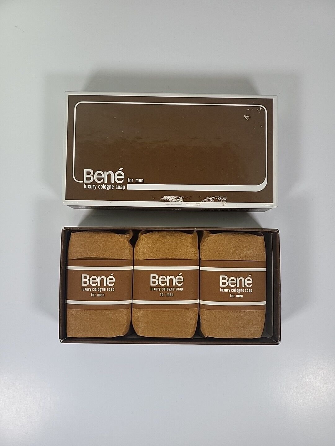 Bene Luxury Cologne Soap For Men Set Of 3 Very Rare