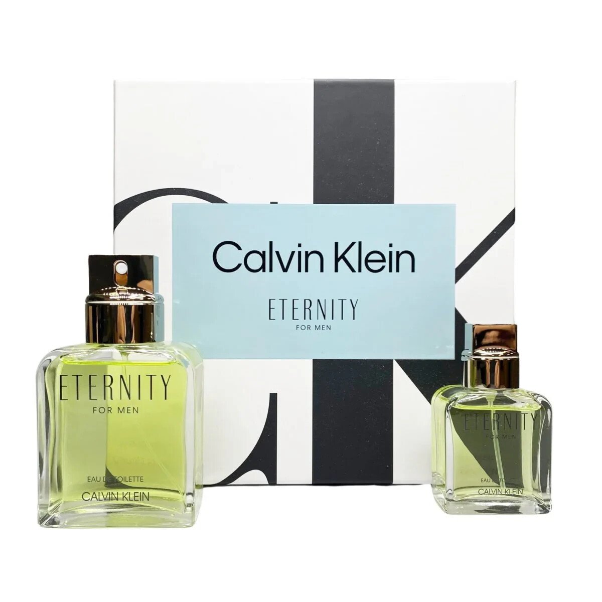 Eternity for Men 2pc Cologne Gift Set by Calvin Klein 3.3 fl oz & Travel Parfum