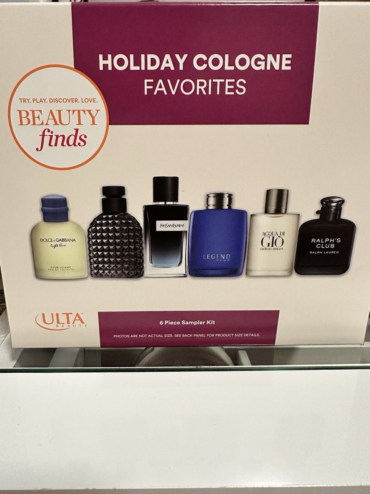 ULTA BEAUTY Finds Mens Holiday Cologne Favorites 2024 Travel Mini Gift Set 6pc