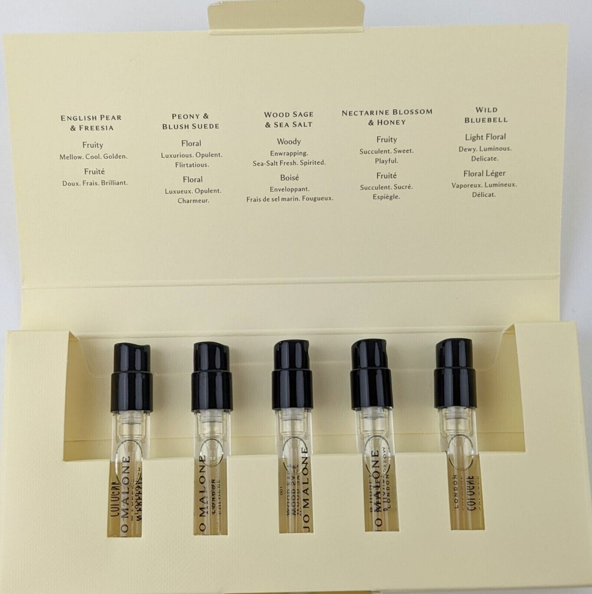 Jo Malone Cologne Discovery Collection  5 PC Set 0.05 oz/1.5 ml each  New in Box