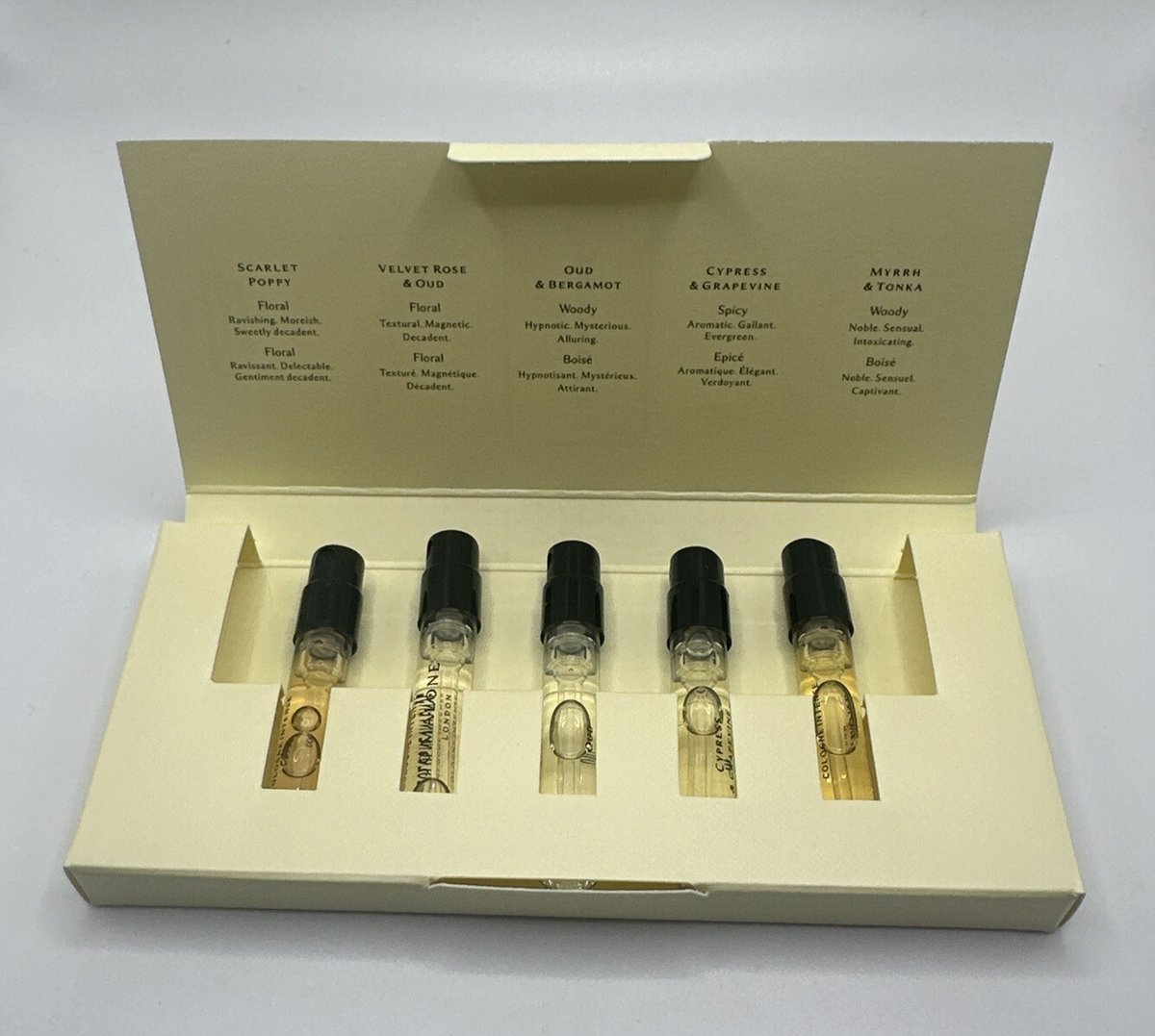 Jo Malone Cologne INTENSE Discovery Set, 1.5ml x5 Vials Assorted Collection, NWB