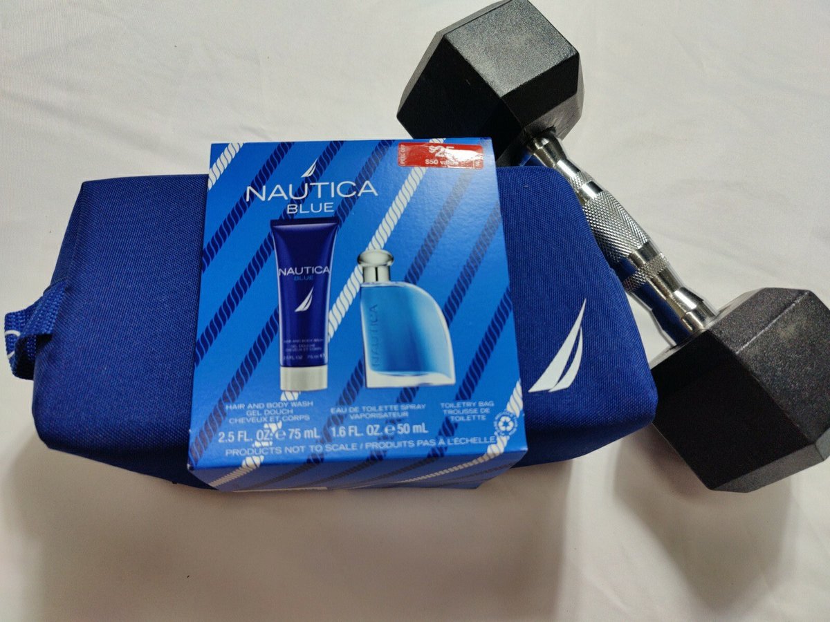 Nautica Blue Men's Dopp Kit Set With Travel Toiletry Zipper Pouch #B-532