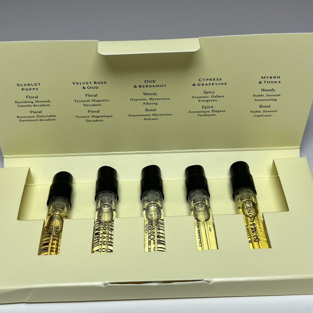 Jo Malone Cologne Discovery Set, 1.5ml x5 Vials Assorted Collection NIB